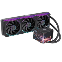 Twisted Minds VISION360 TM-VISION360-B 360mm AIO Liquid CPU Cooler with LCD Display - Black