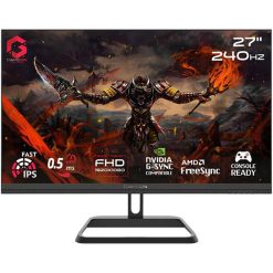 GAMEON Midnight Pro GOM27FHD240IPS 27" FHD Fast IPS Gaming Monitor, 240Hz, 0.5ms MPRT, AMD FreeSync & Adaptive-Sync - Black