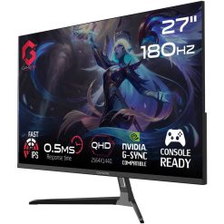 GAMEON GOPS27QHD180IPS 27" QHD Fast IPS Gaming Monitor, 180Hz, 0.5ms, 16.7 Million Colors - Black